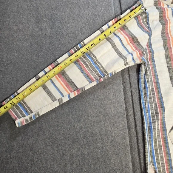 Free Planet striped baja hoodie "drug rug" Mexican-style pullover XL Multicolor - Picture 6 of 10